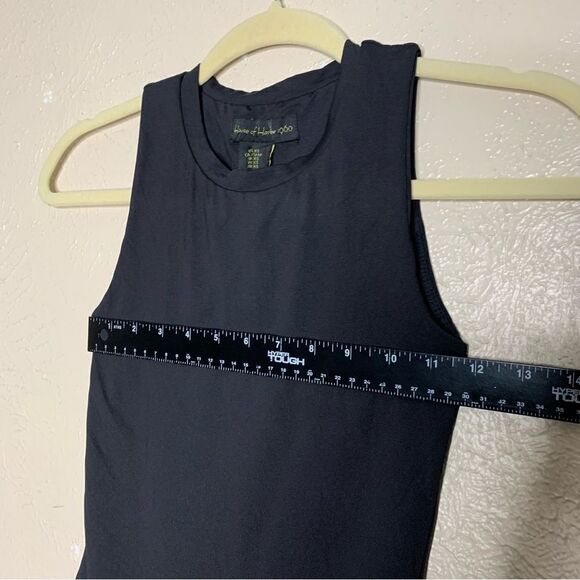 House of Harlow 1960 high neck thong bodysuit black - Picture 9 of 11